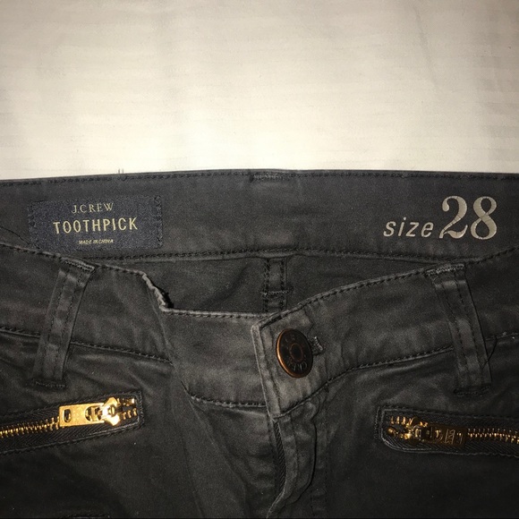 J. Crew suede/sateen toothpick jean - Picture 4 of 8